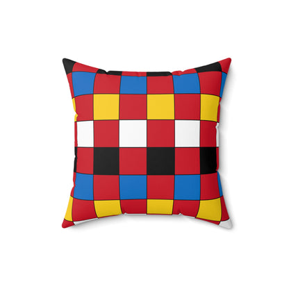 Antigua And Barbuda Retro Check Cushion Pillow