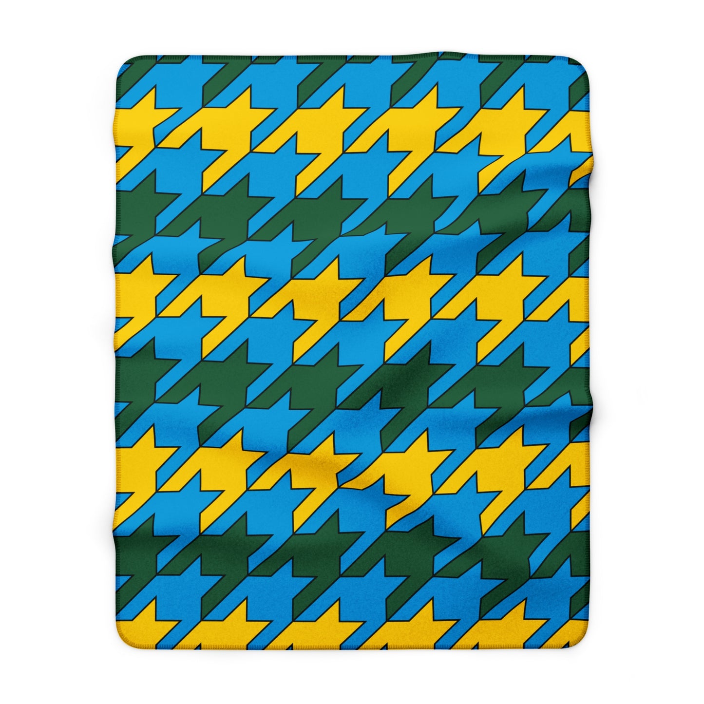 Rwanda Retro Houndstooth Blanket Throw