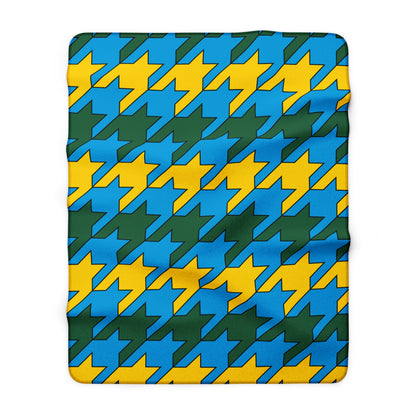 Rwanda Retro Houndstooth Blanket Throw