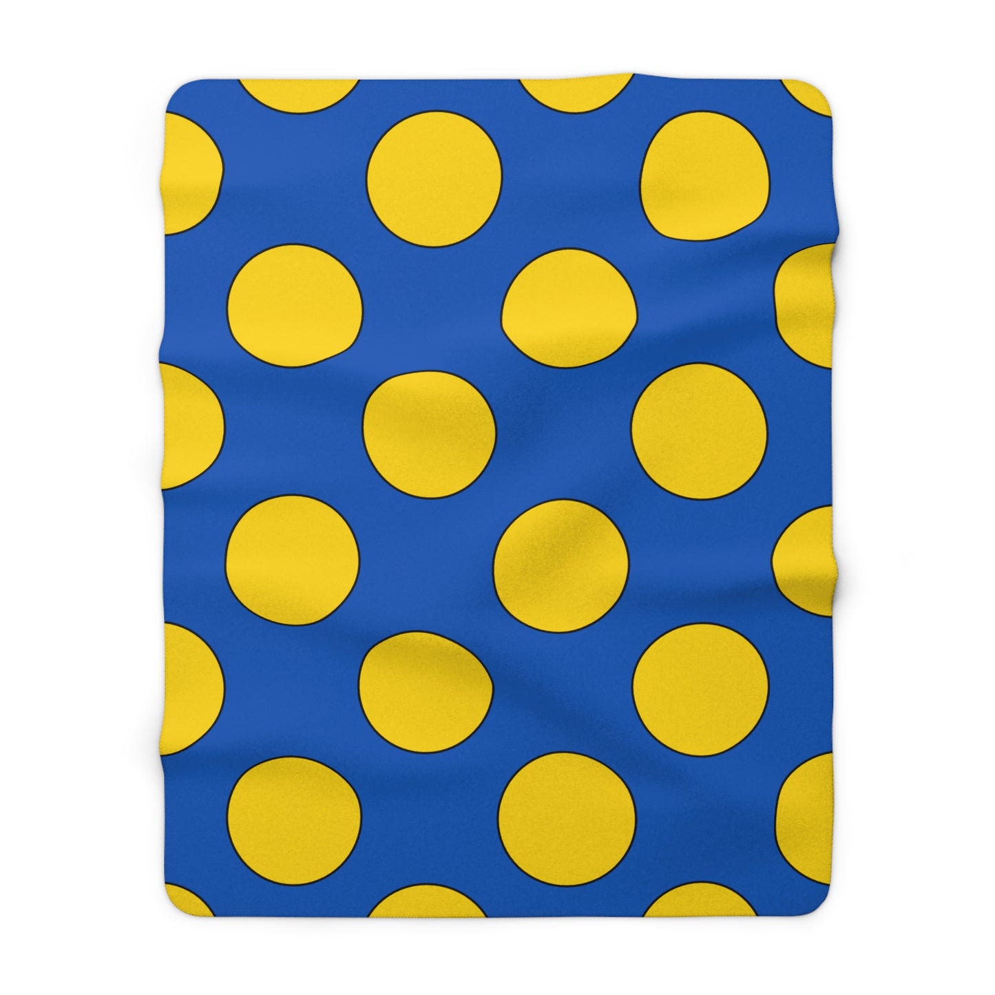 Ukraine Retro Polka Dots Blanket Throw