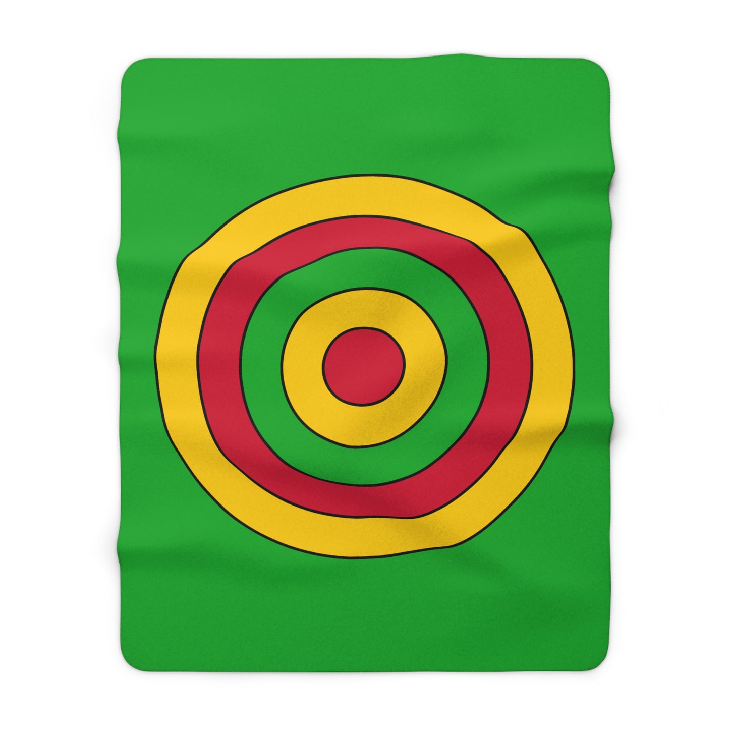 Sao Tome And Principe Retro Target Blanket Throw