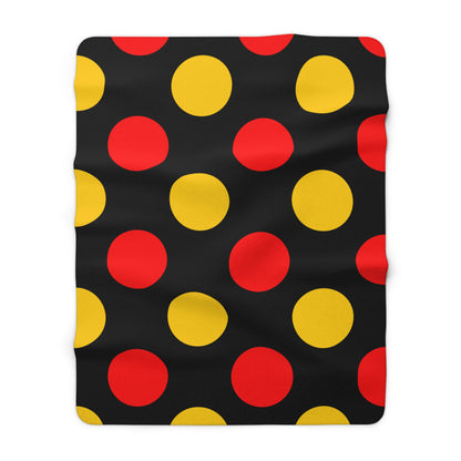 Germany Retro Polka Dots Blanket Throw