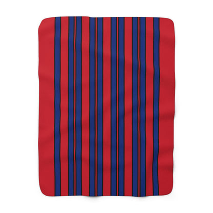 Liechtenstein Retro Stripes Blanket Throw