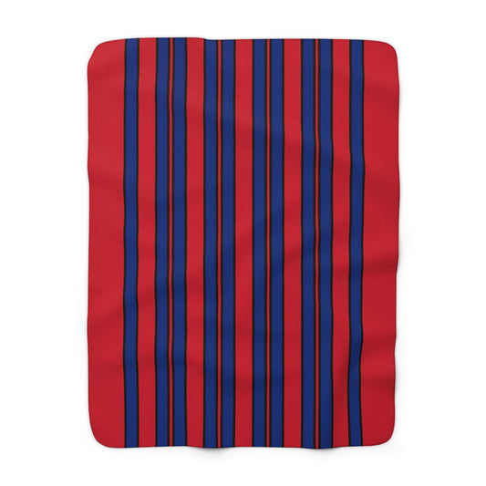Liechtenstein Retro Stripes Blanket Throw