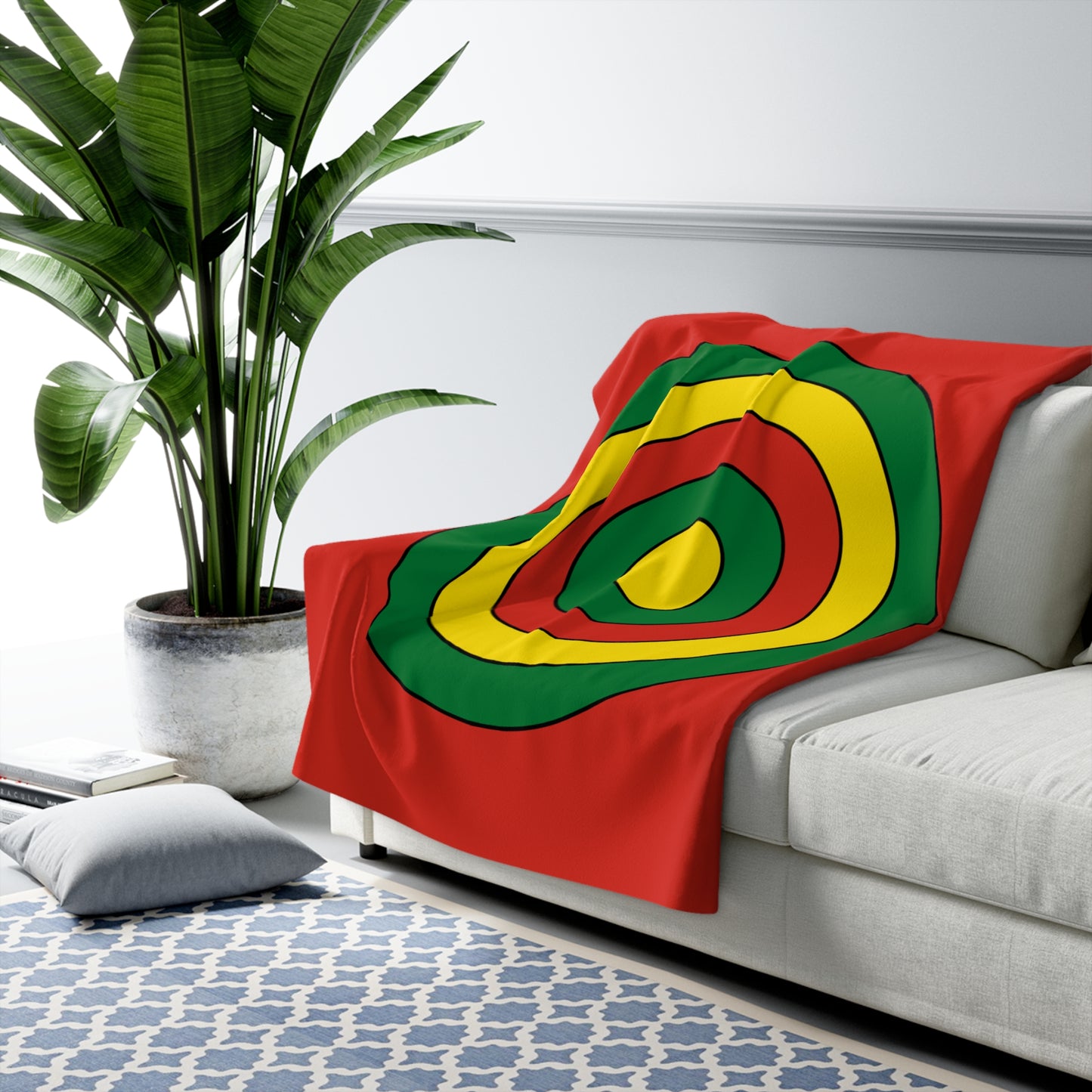 Bolivia Retro Target Blanket Throw