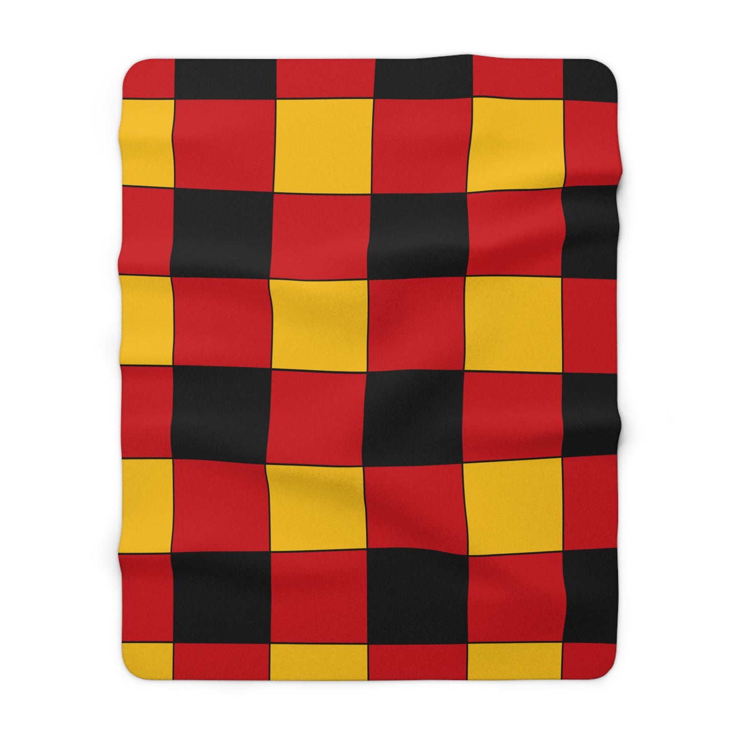 Timor Leste Retro Check Blanket Throw