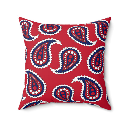 United Kingdom (UK) Retro Paisley Cushion Pillow