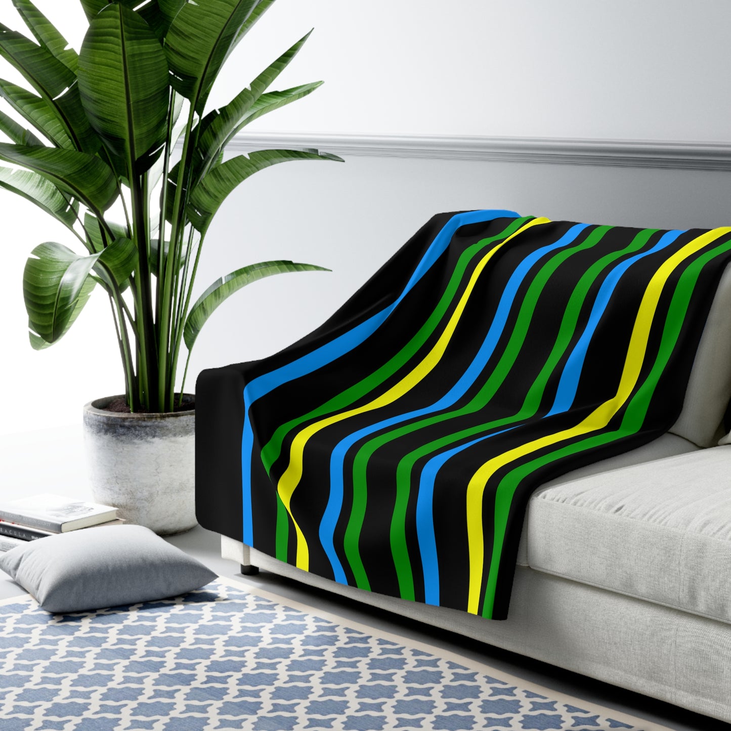 Tanzania Retro Stripes Blanket Throw