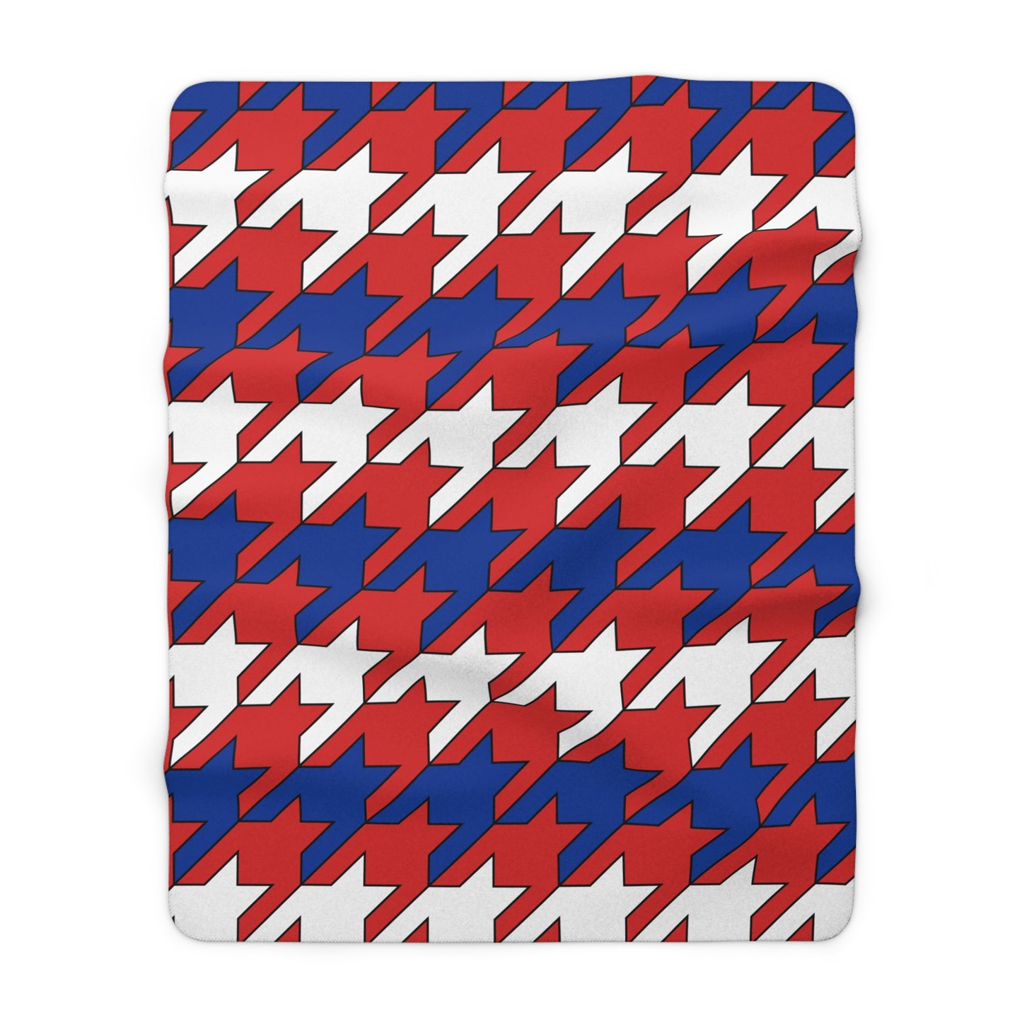 Bouvet Island Retro Houndstooth Blanket Throw