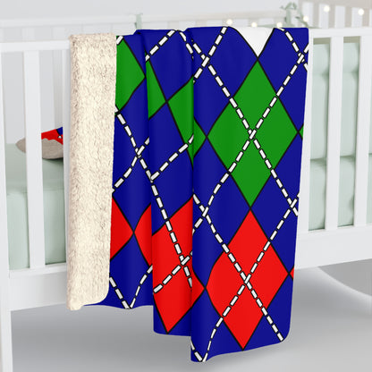 Gambia Retro Argyle Blanket Throw