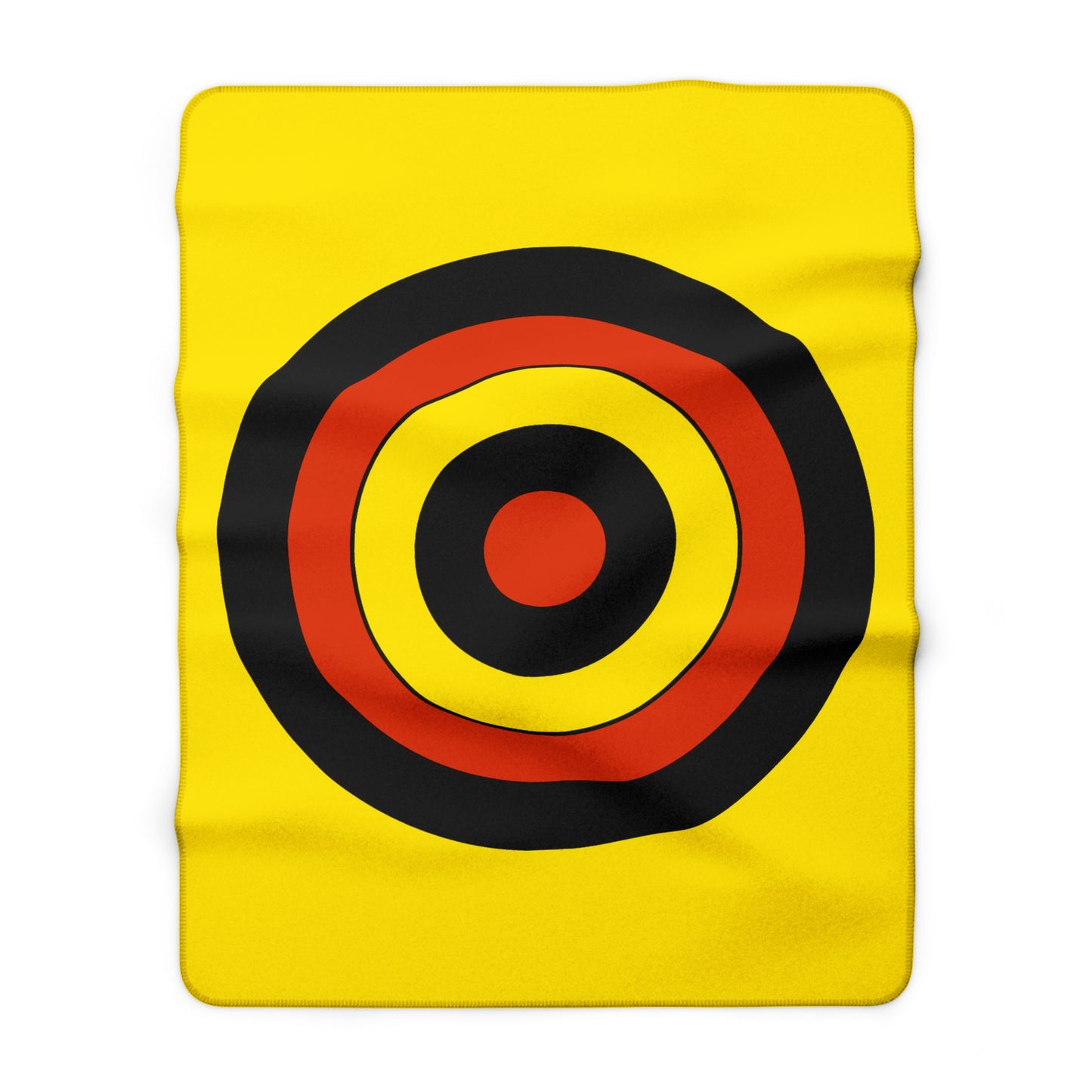 Uganda Retro Target Blanket Throw