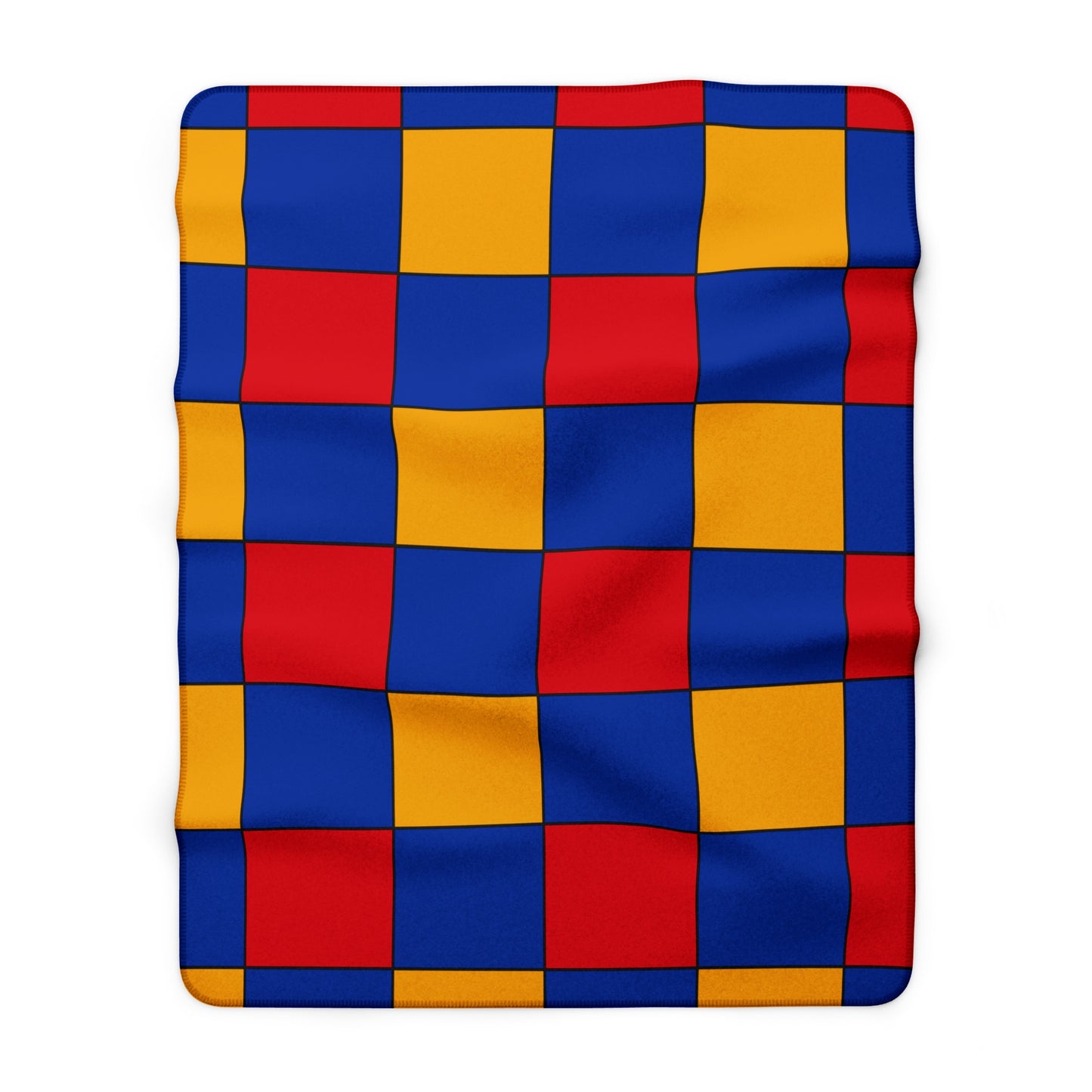Armenia Retro Check Blanket Throw