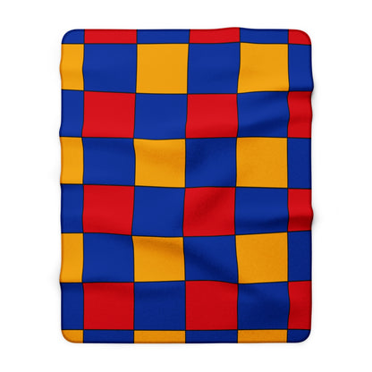 Armenia Retro Check Blanket Throw