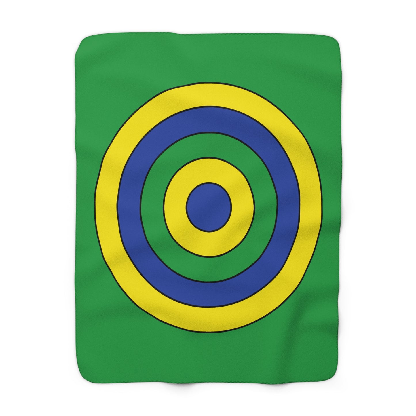 Brazil Retro Target Blanket Throw