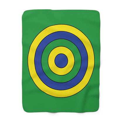 Brazil Retro Target Blanket Throw