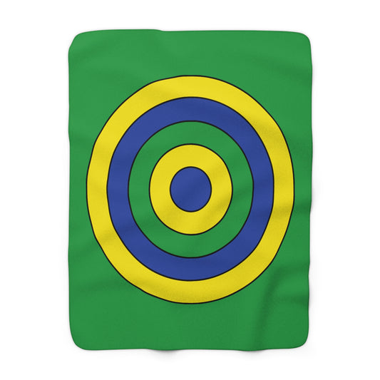 Brazil Retro Target Blanket Throw