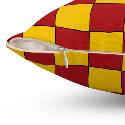 Spain Retro Check Cushion Pillow