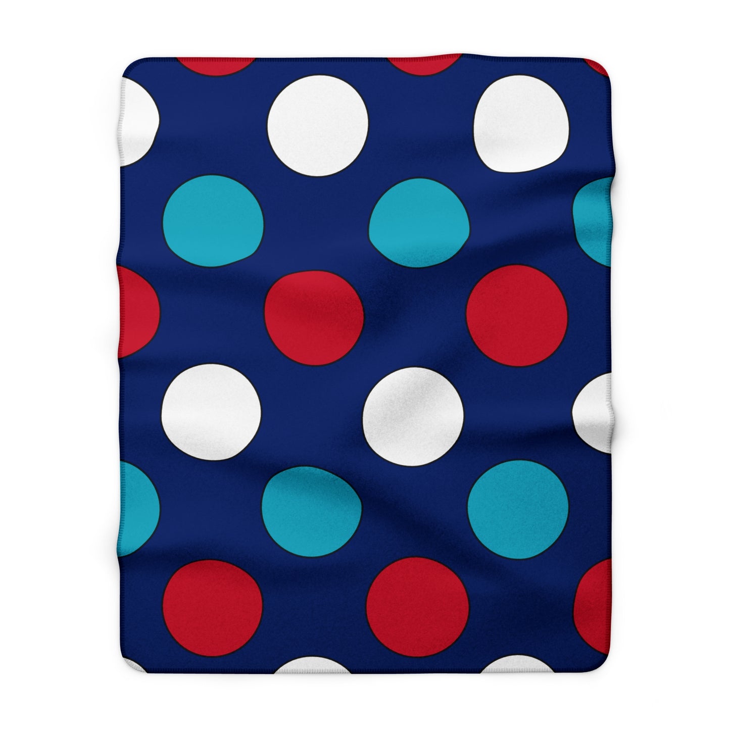 Montserrat Retro Polka Dots Blanket Throw