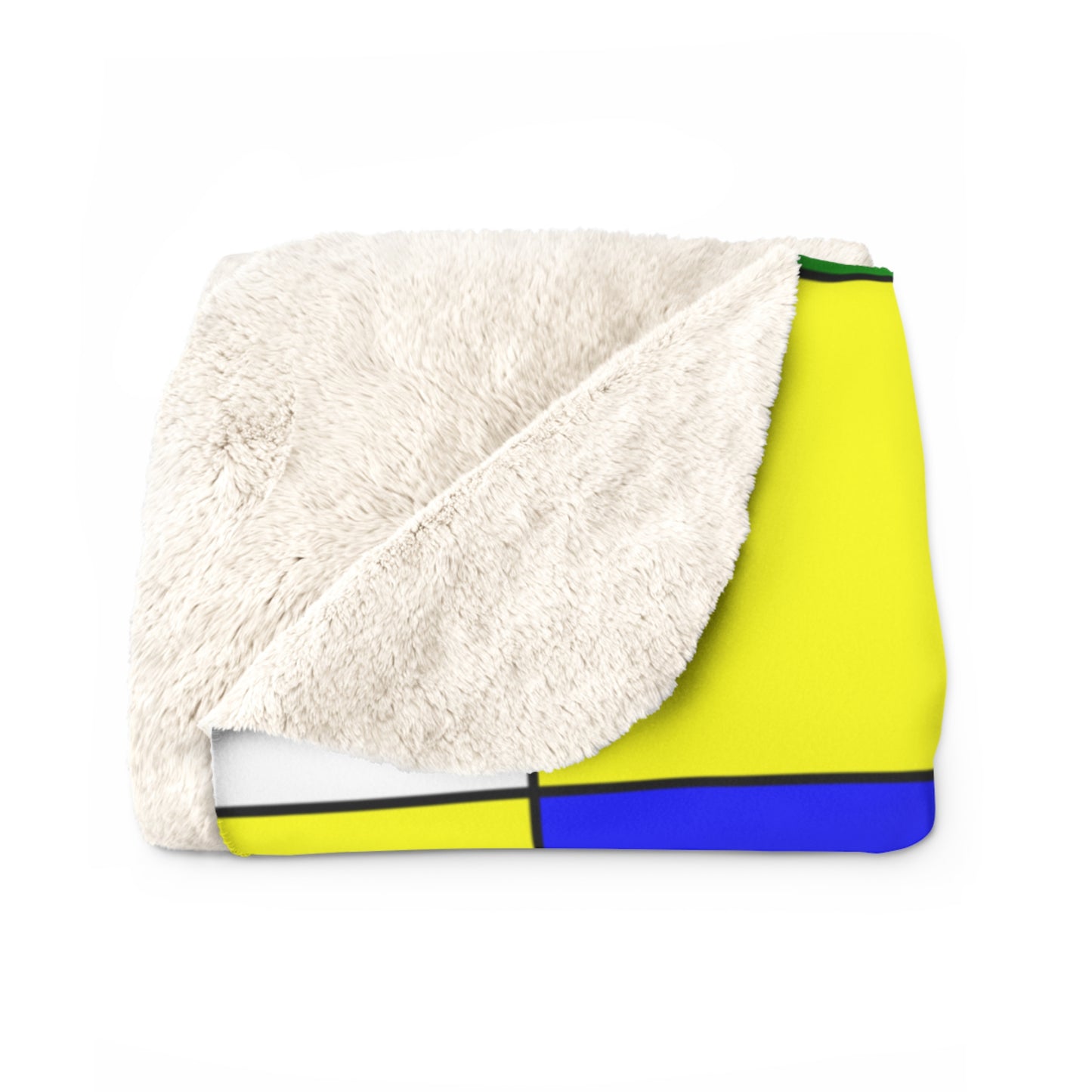 Central African Republic Retro Check Blanket Throw