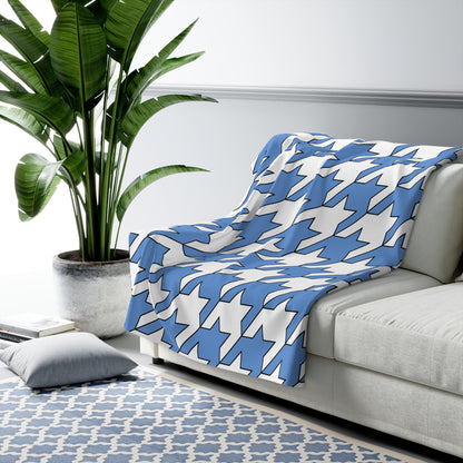 Micronesia Retro Houndstooth Blanket Throw