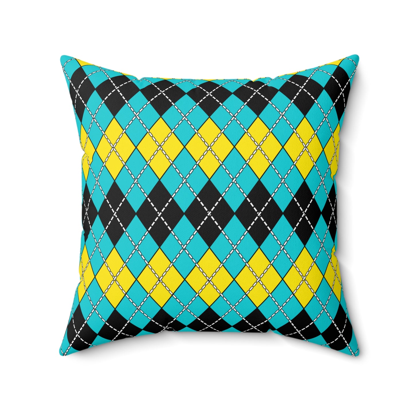 Bahamas Retro Argyle Cushion Pillow