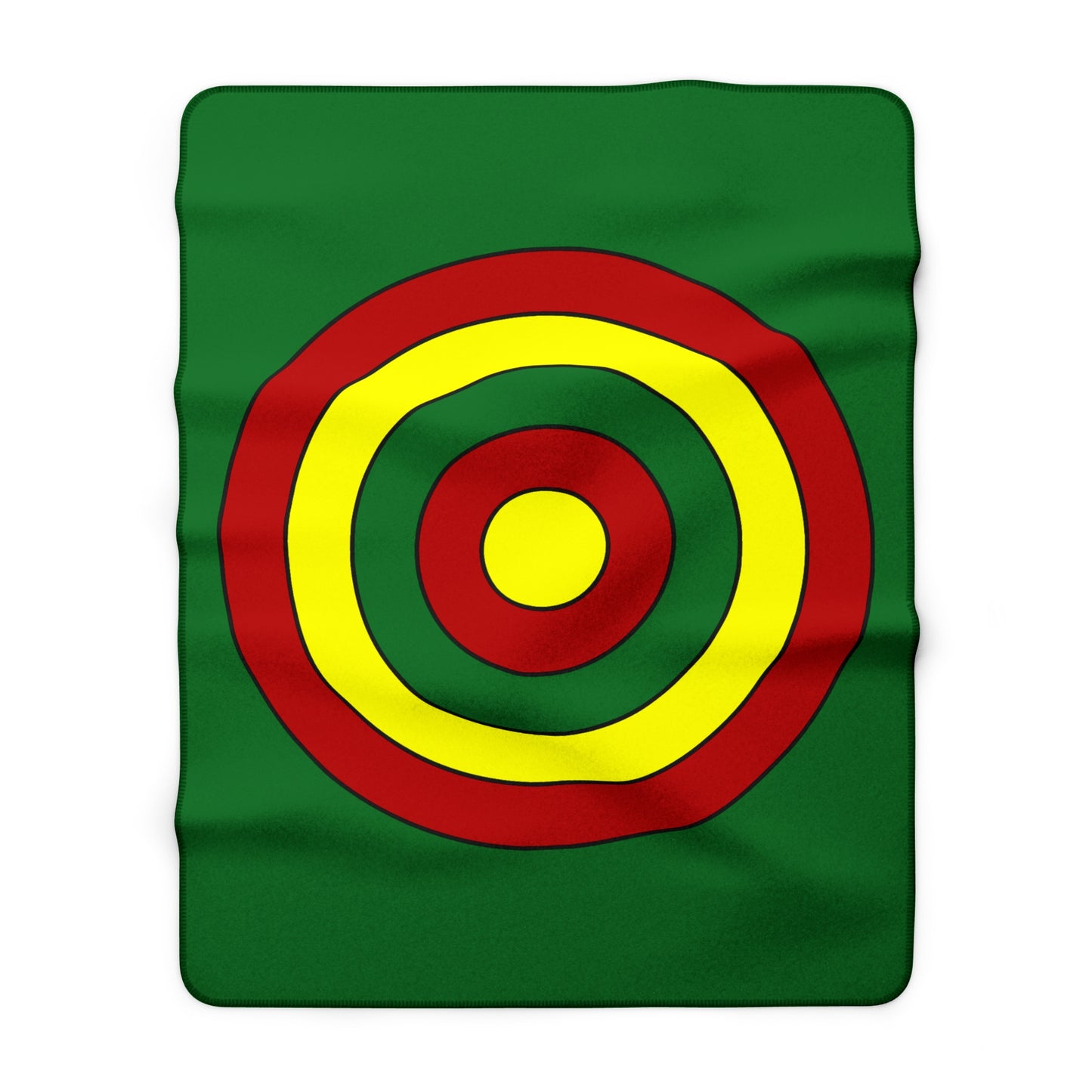 Senegal Retro Target Blanket Throw