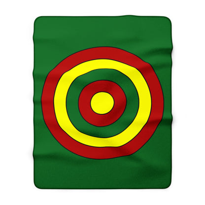 Senegal Retro Target Blanket Throw