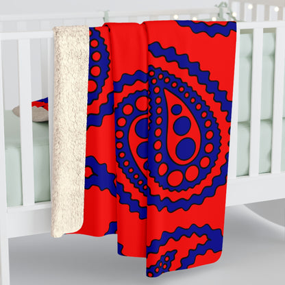 Taiwan Retro Paisley Blanket Throw