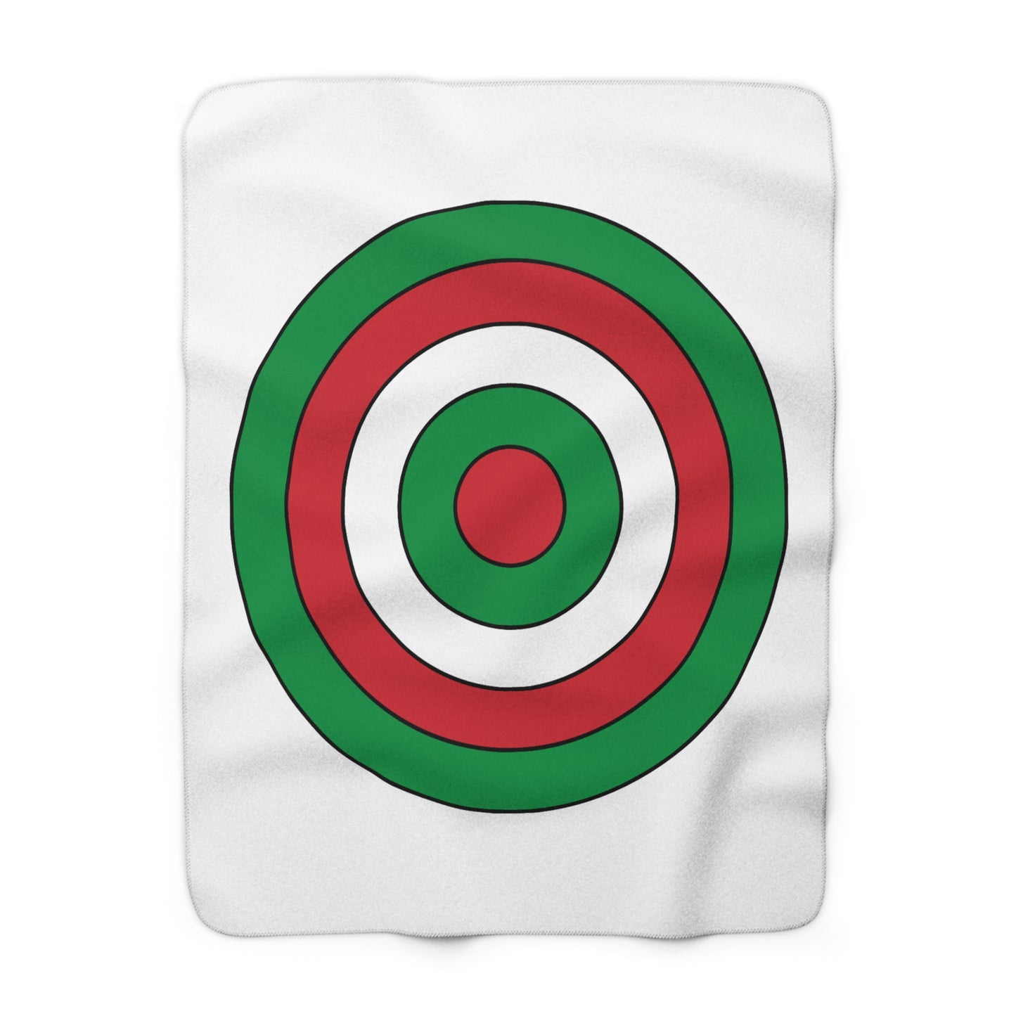 Italy Retro Target Blanket Throw