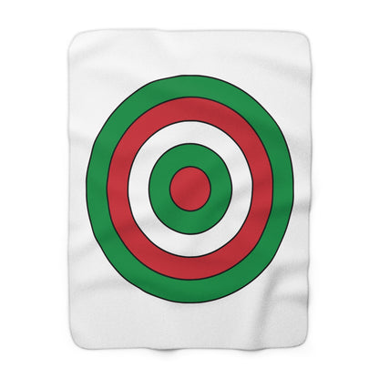 Italy Retro Target Blanket Throw