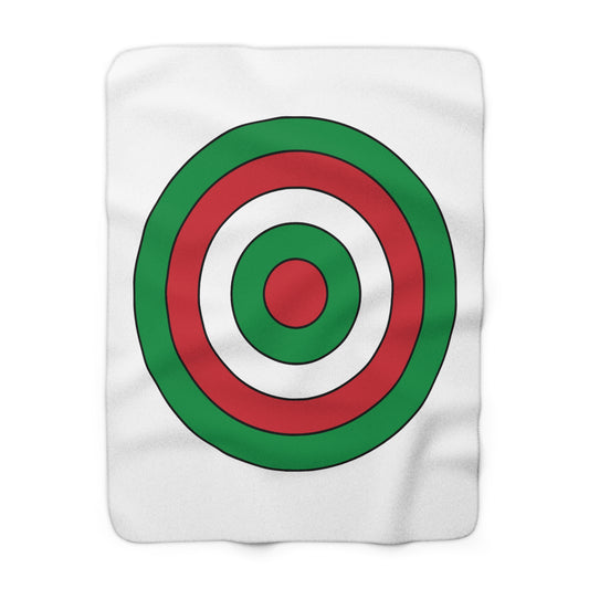 Italy Retro Target Blanket Throw