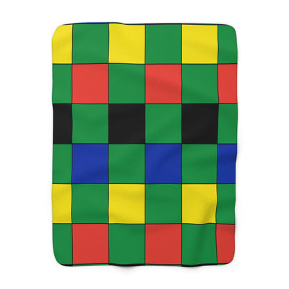 New Caledonia Retro Check Blanket Throw