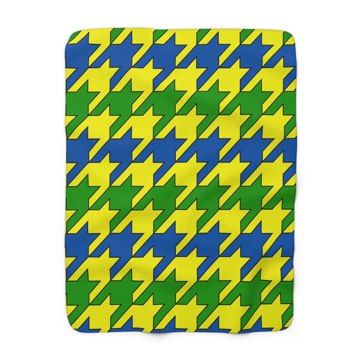 Saint Vincent And The Grenadines Retro Houndstooth Blanket Throw