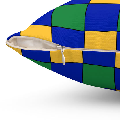Christmas Island Retro Check Cushion Pillow