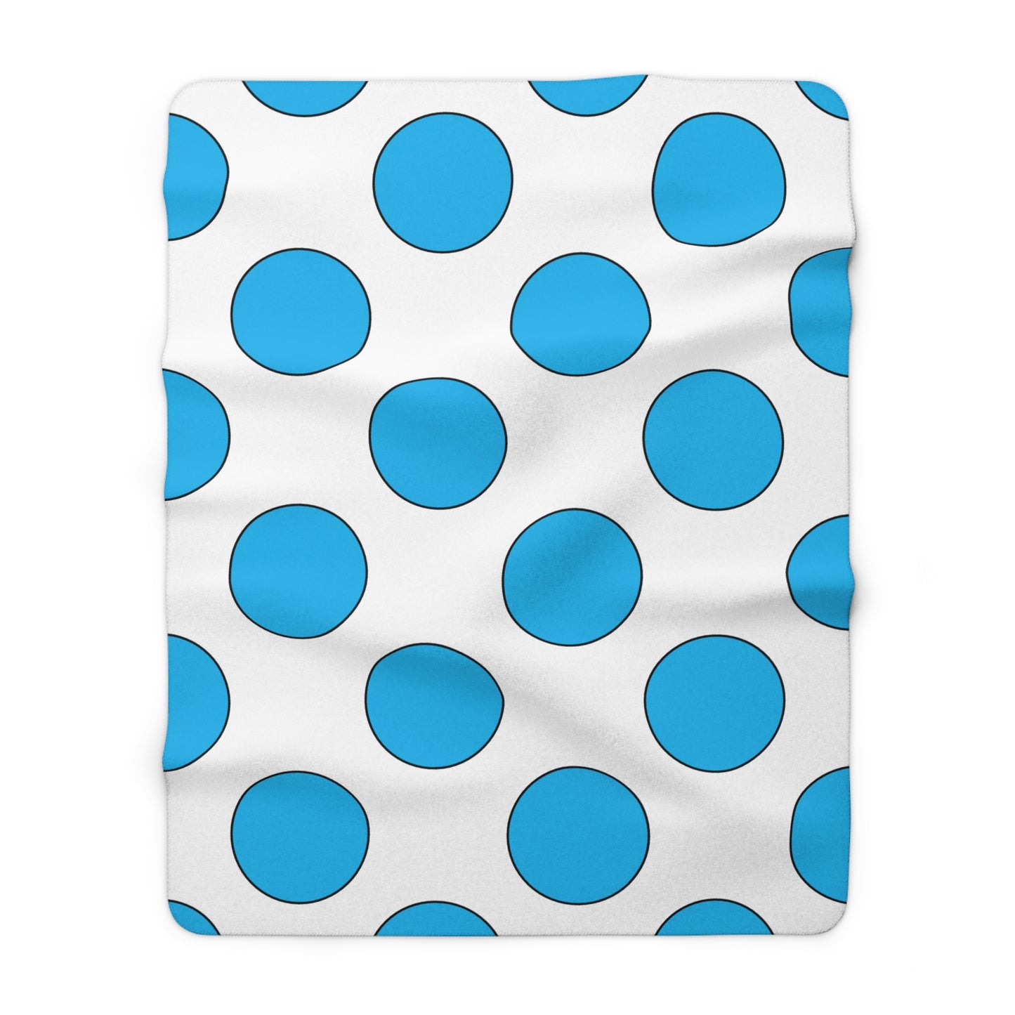 San Marino Retro Polka Dots Blanket Throw