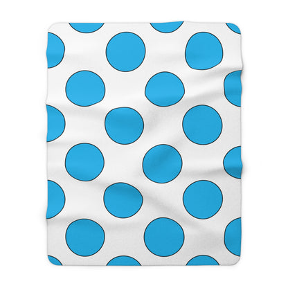 San Marino Retro Polka Dots Blanket Throw