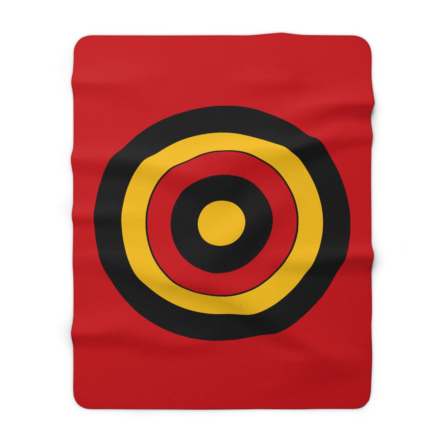 Timor Leste Retro Target Blanket Throw