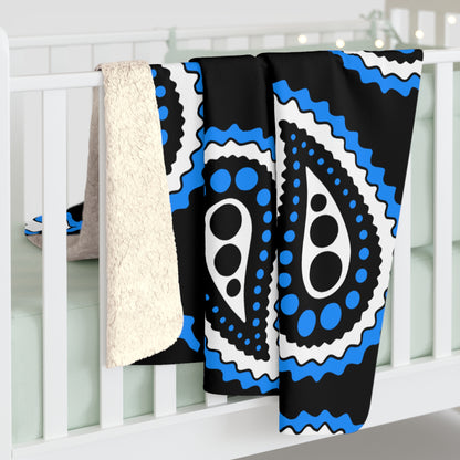 Estonia Retro Paisley Blanket Throw
