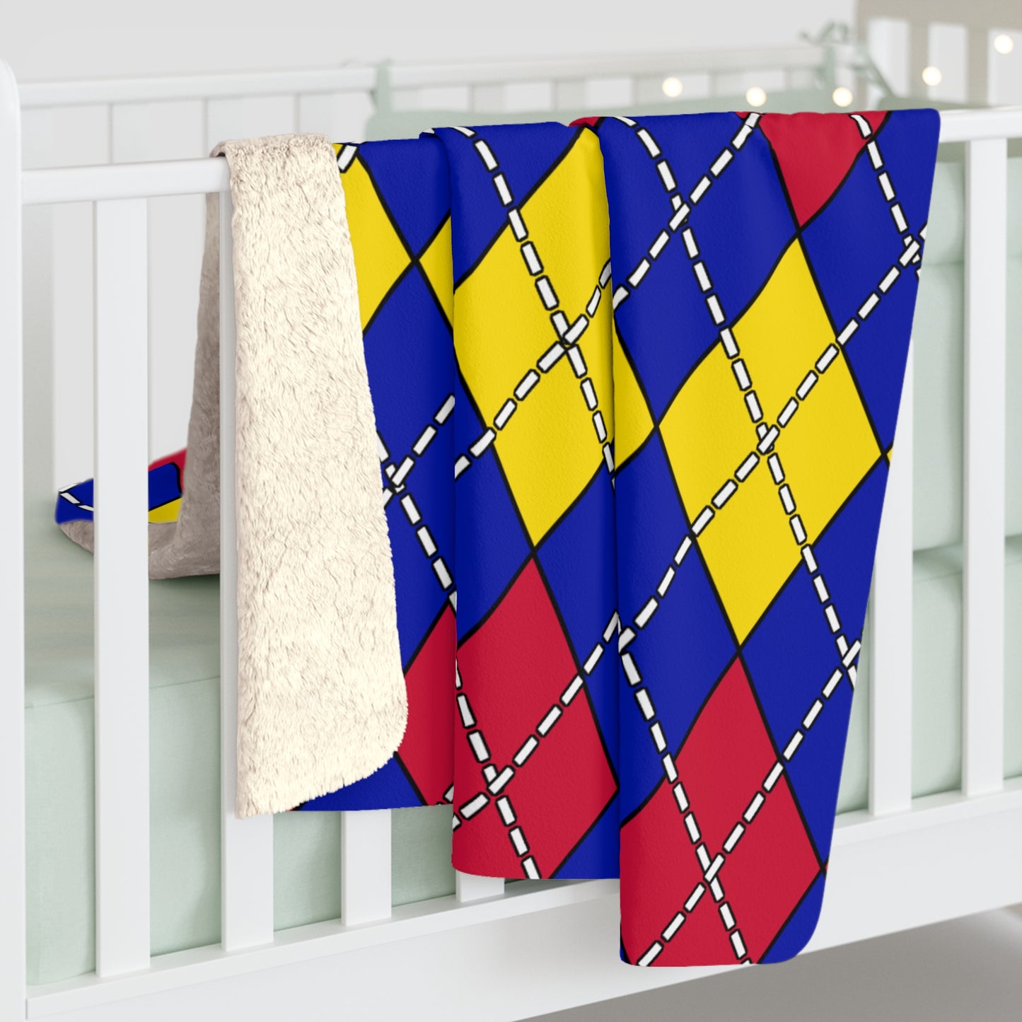 Andorra Retro Argyle Blanket Throw