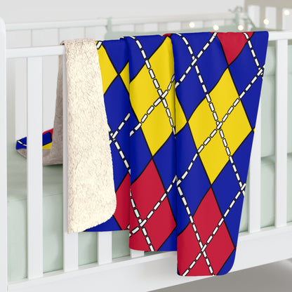 Andorra Retro Argyle Blanket Throw