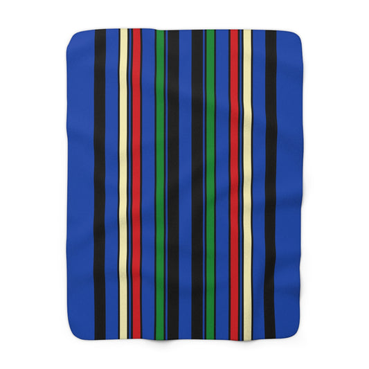 South Sudan Retro Stripes Blanket Throw