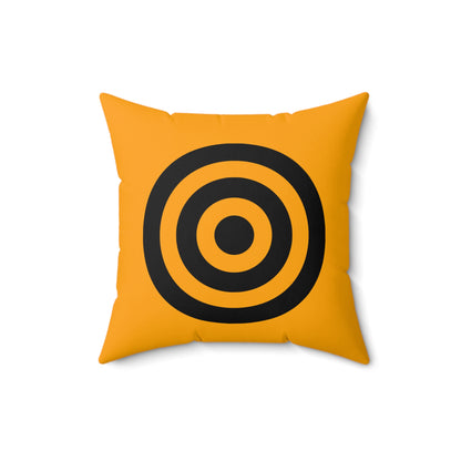Orange, Black Retro Target Cushion Pillow