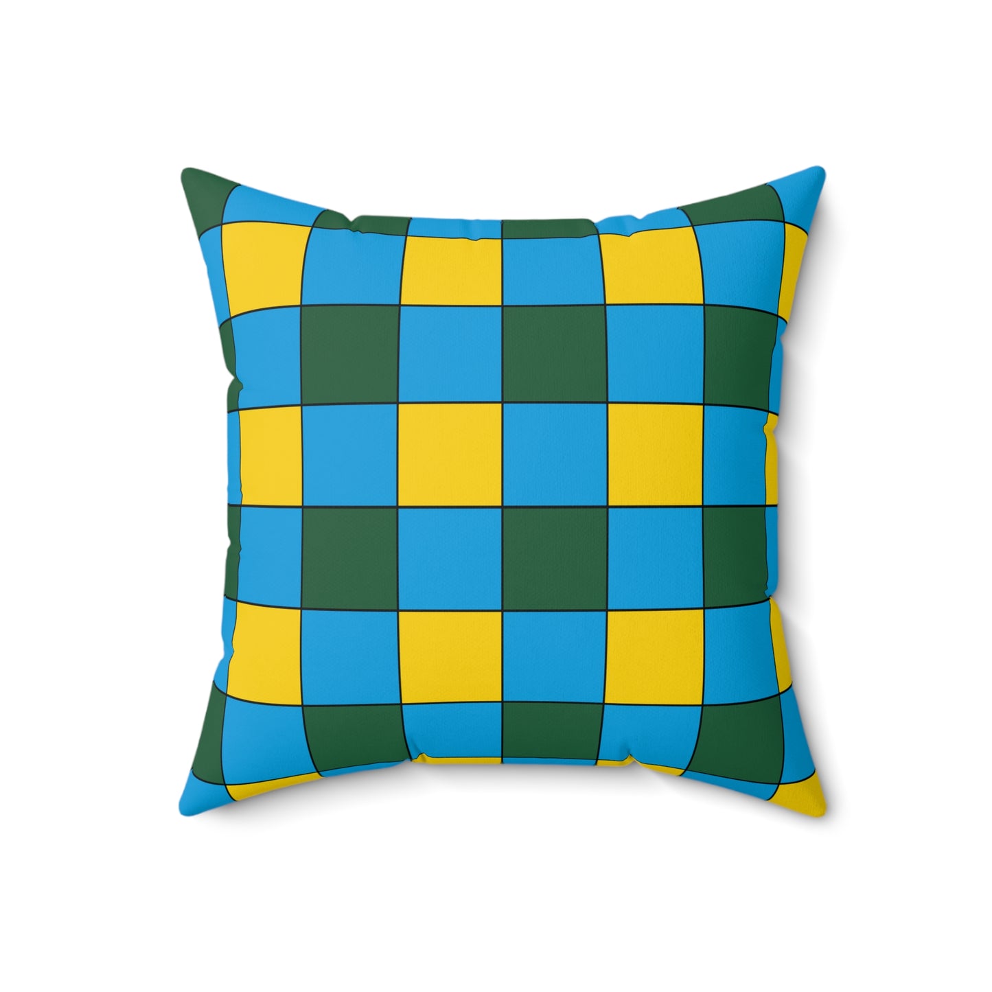 Rwanda Retro Check Cushion Pillow