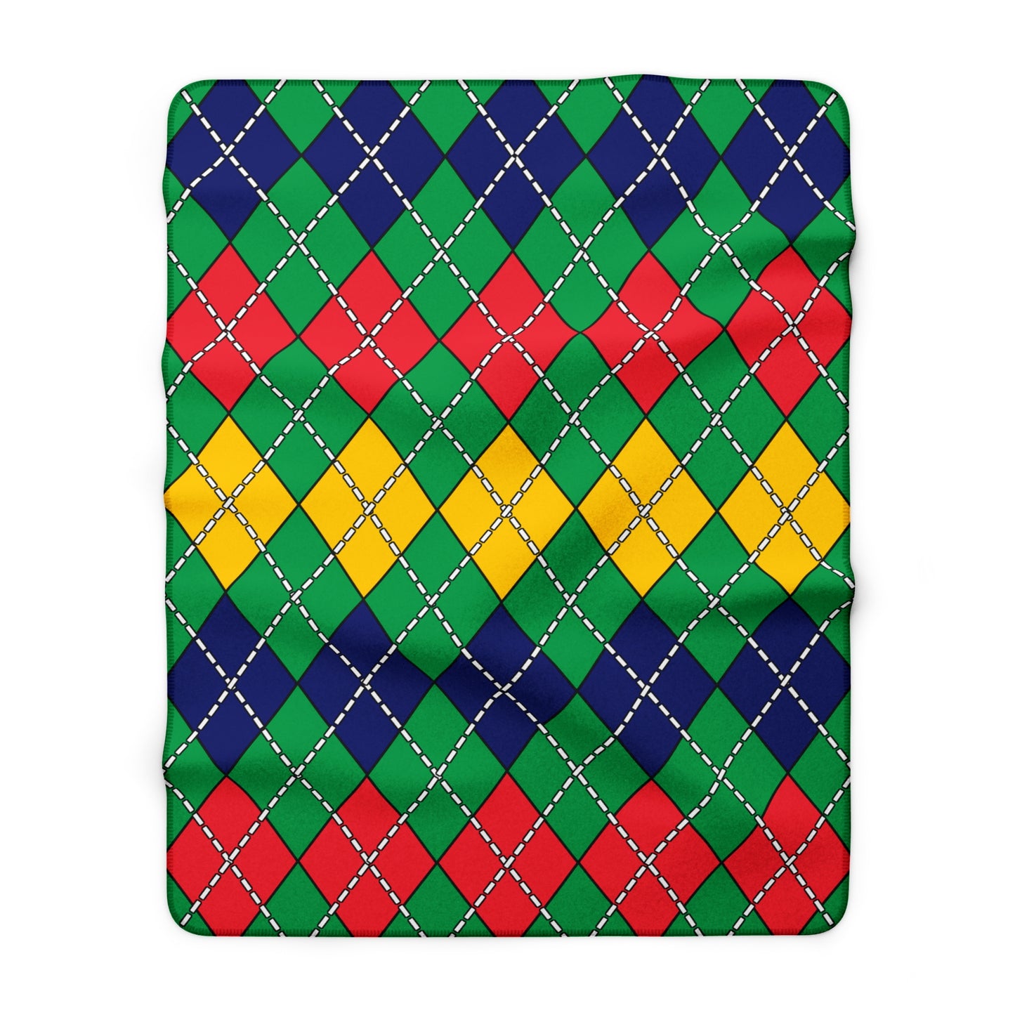 Mauritius Retro Argyle Blanket Throw