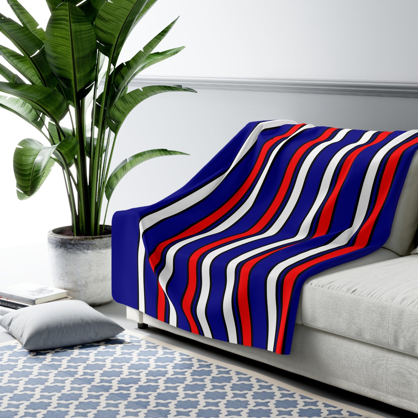 Heard Island And Mcdonald Islands Retro Stripes Blanket Throw