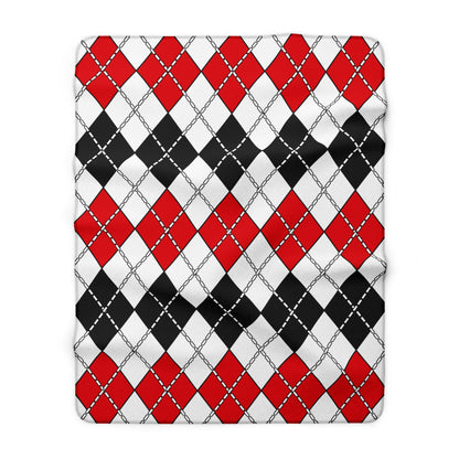 Gibraltar Retro Argyle Blanket Throw