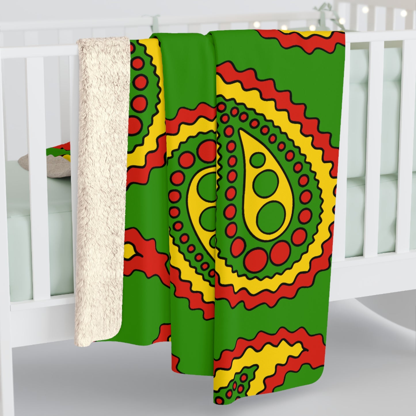 Benin Retro Paisley Blanket Throw
