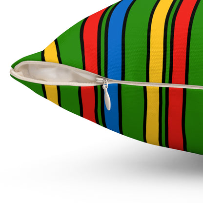Ethiopia Retro Stripes Cushion Pillow