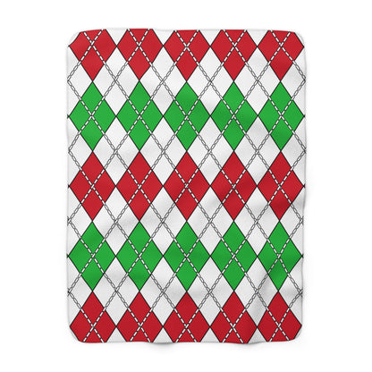 Burundi Retro Argyle Blanket Throw