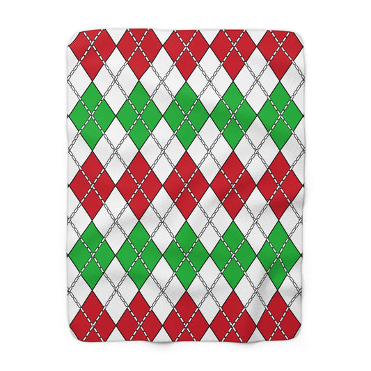 Burundi Retro Argyle Blanket Throw